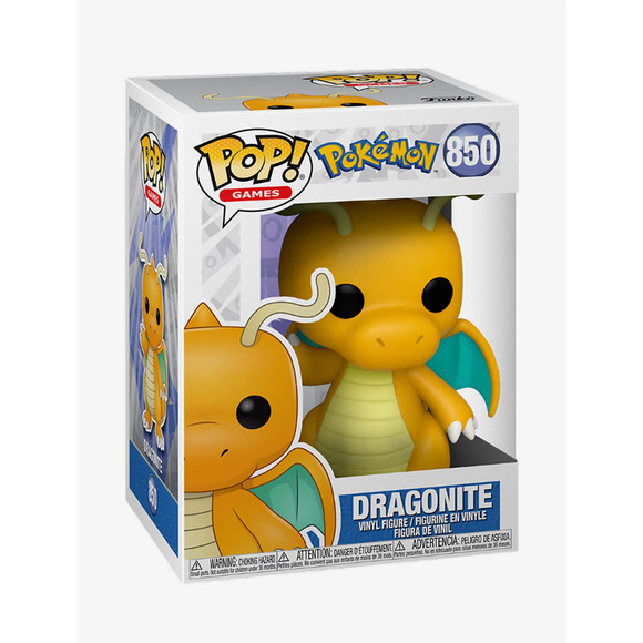 Funko Pop! Games Pokemon Dragonite Winged Dragon #850 Vinyl Figure - Picture 2 of 4